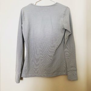 Albion Black and White Striped Long Sleeve